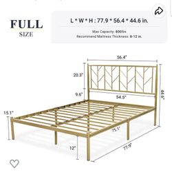 Full Size Metal Bedframe