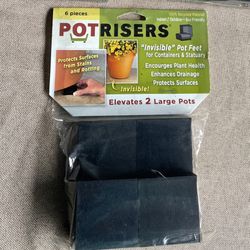 Pot Risers Help Plant Health Drainage