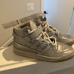 Adidas x IVY PARK Forum Mid sneakers from Beyoncé's Icy Park collaboration.