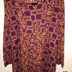 Beautiful Pakistani Style XL Size Shirt  