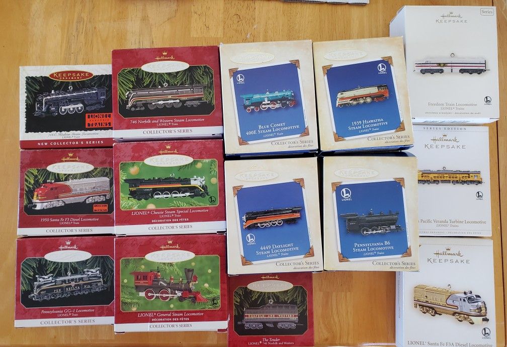 Hallmark Keepsake Ornaments Lionel Train Locomotives
