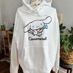 Hello Kitty Cinnamon Thick White Sweatshirt 