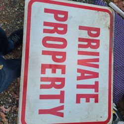 Metal Private Property Signs 