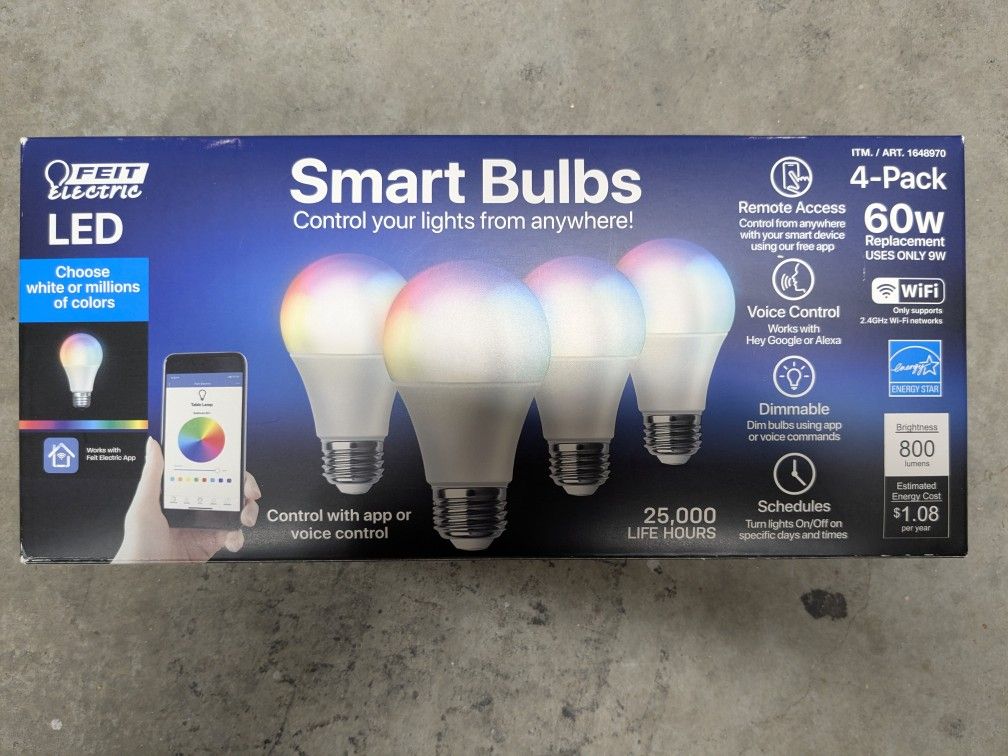 Feit Electric Smart Bulbs (3)