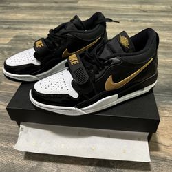 New Nike Air Jordan Legacy Black Gold  Shoes Men Size 8