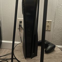 Black Ps5 Disk Version W/black Controller And Fallout 4 GOTY 