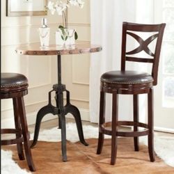 SAFAVIEH-Home Collection Santino Sierra Brown 29" Seat Height, Bar Stool