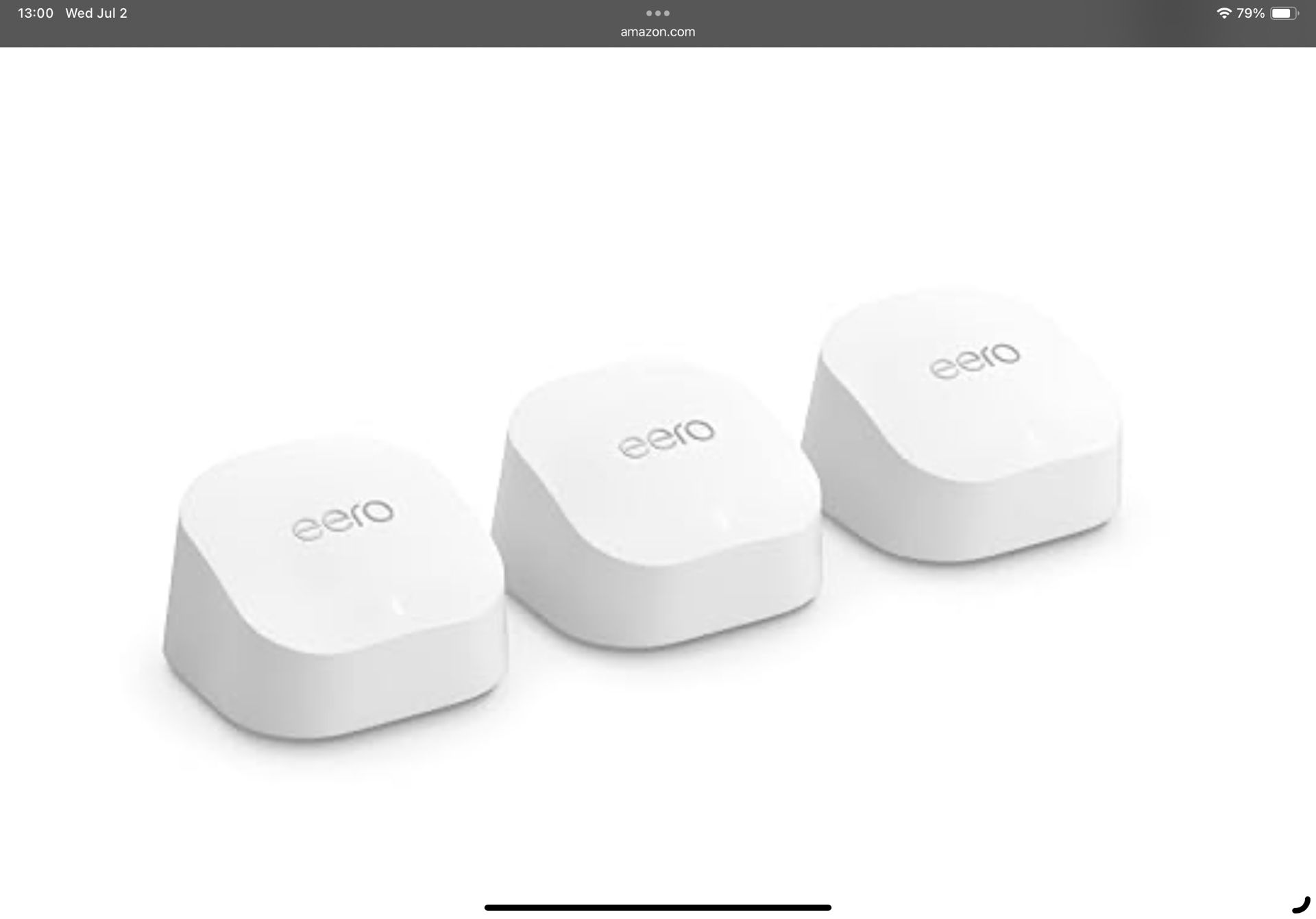 WiFi Mesh Amazon EERO 6+ WiFi Expansion System (4 Units = 6000 sq ft)
