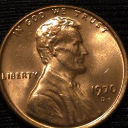 1970 D Mint State Condition DOUBLED DIE OBV LINCOLN CENT 