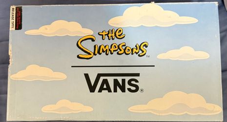 The Simpsons Slip on Vans Collage 9.5M