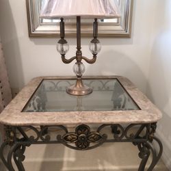 Wrought iron end tables/side tables for living room