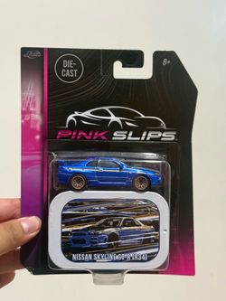 Pink slips blue nissan gtr