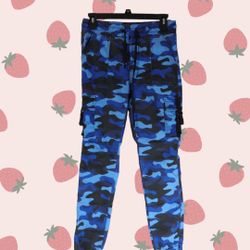 Blue Camo Joggers