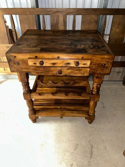 Butchers table before and after pictures too