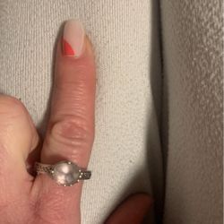 925 Ring With Large Amethyst