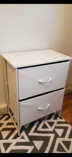 2-Drawer Storage Nightstand – Clean Condition