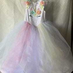 🐰 Easter 🐣 5t Unicorn 🦄  Dress With Basket, Wand & Diadem 