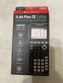 Texas Instruments Ti-84 Plus CE Python Graphing Calculator Plus Computer Software