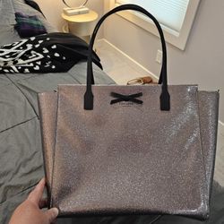 Kate Spade Grey Sparkle Tote 