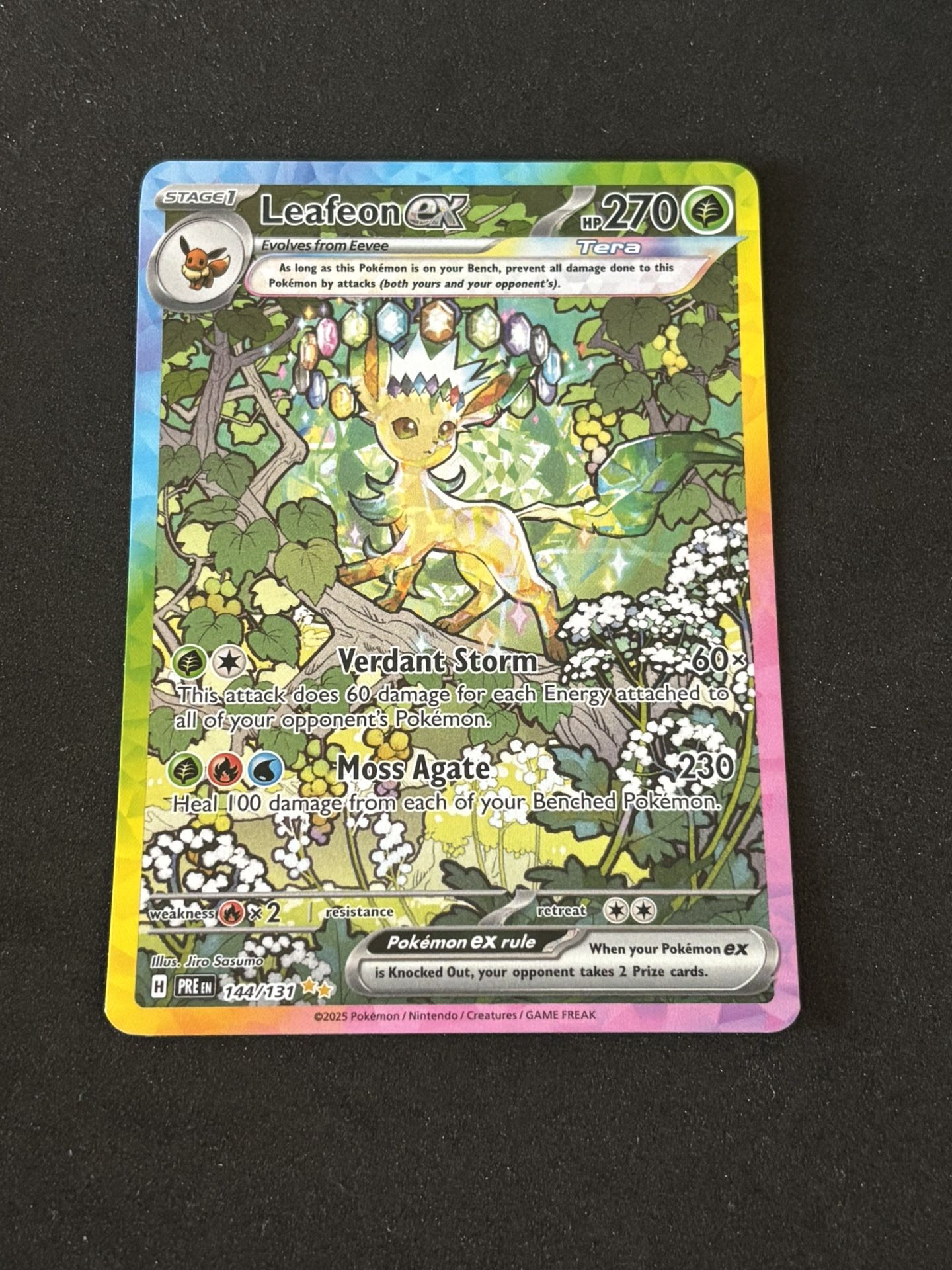 Pokemon Leafeon Ex Prismatic NM