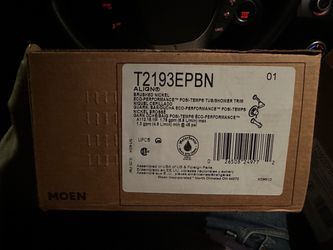 Moen align brushed nickel shower tub combo