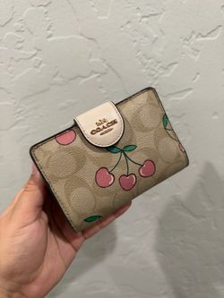 Coach Cherry Print  Wallet