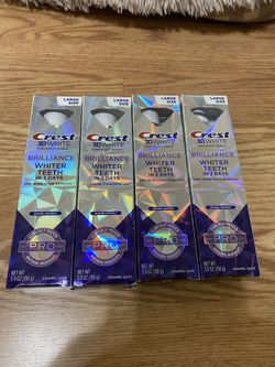 4 Crest 3D Brilliance Toothpastes 