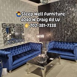 🙋‍♂️2pc Sofa Loveseat, 👉Furniture Queen Bedroom Avail 