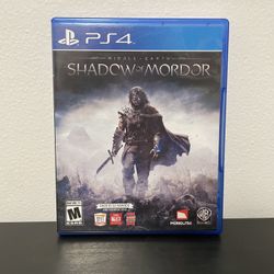 Middle Earth Shadow of Mordor PS4 Sony PlayStation 4 Video Game CIB LOTR 2014
