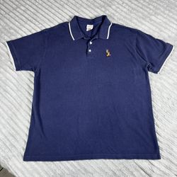 The Disney Store Men’s XL Tigger Embroidered Vintage Navy Blue Polo