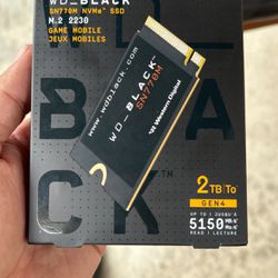 WD Black SSD 2tb M.2230