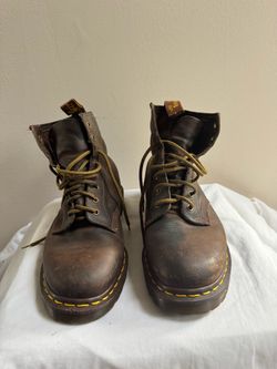 Dr. Martens Women’s US 8 Brown Leather Lace-Up Boots