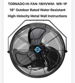 18” fan outdoor/indoor