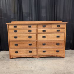 Mystique Furniture, Inc. Mule Chest-12 Drawers, 2 Rows Small, Split Top