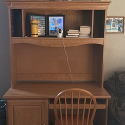 Wood Desk And Chair Only 