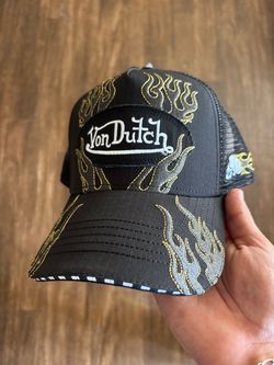 Von Dutch Black Flame Trucker Hat