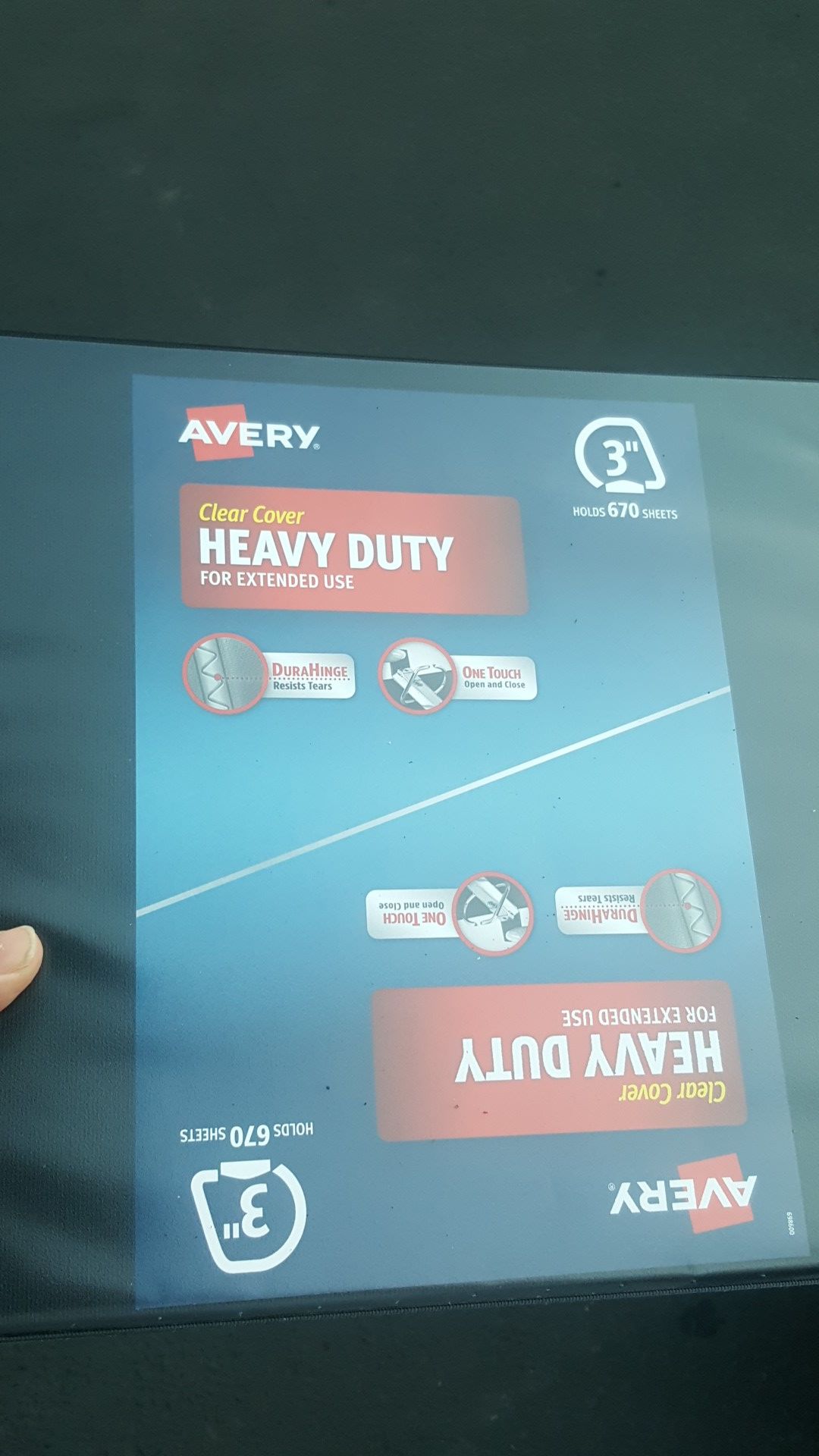 Heavy duty Avery binder