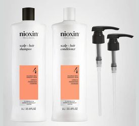 Nioxin shampoo and conditioner with pumps