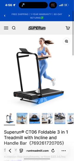 Superrun 3 in 1 walking pad treadmill
