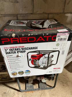 NEW Predator 3” 212cc Gas Powered Trash Water Pump