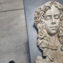 Woman Wall Hanger Made of Pottery