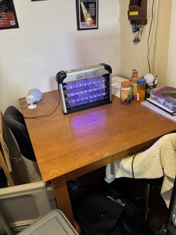 Wooden Bar Height Table . Nothing Wrong It  Just Don’t Use