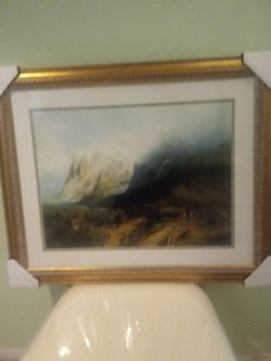 Framed Art - mountain scene