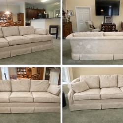 7 ft Sofa – Timeless, Solid, Gently Used