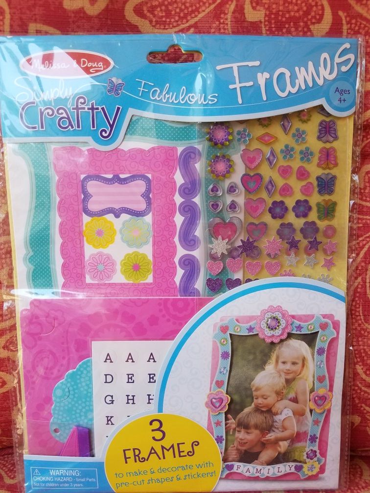 Craft kit Fabulous Frames simply crafty Melissa & Doug