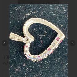 10kt White  Gold   Cz  Stones 