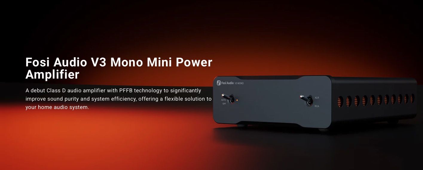 2x Fosi   Audio   V3   Mono Monoblock   Power   Amplifier With Sparkos Op Amp SS3602 