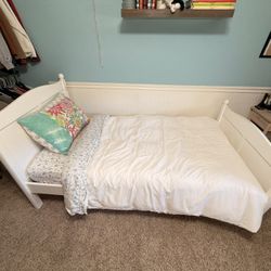 Twin Bed Frame and   Tempur-Pedic Mattress 