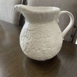 7.5” Tall Ceramic Pitcher. Mint condition 