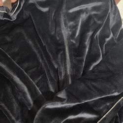 Victoria's Secret Velvet Jacket With Rhinestones L